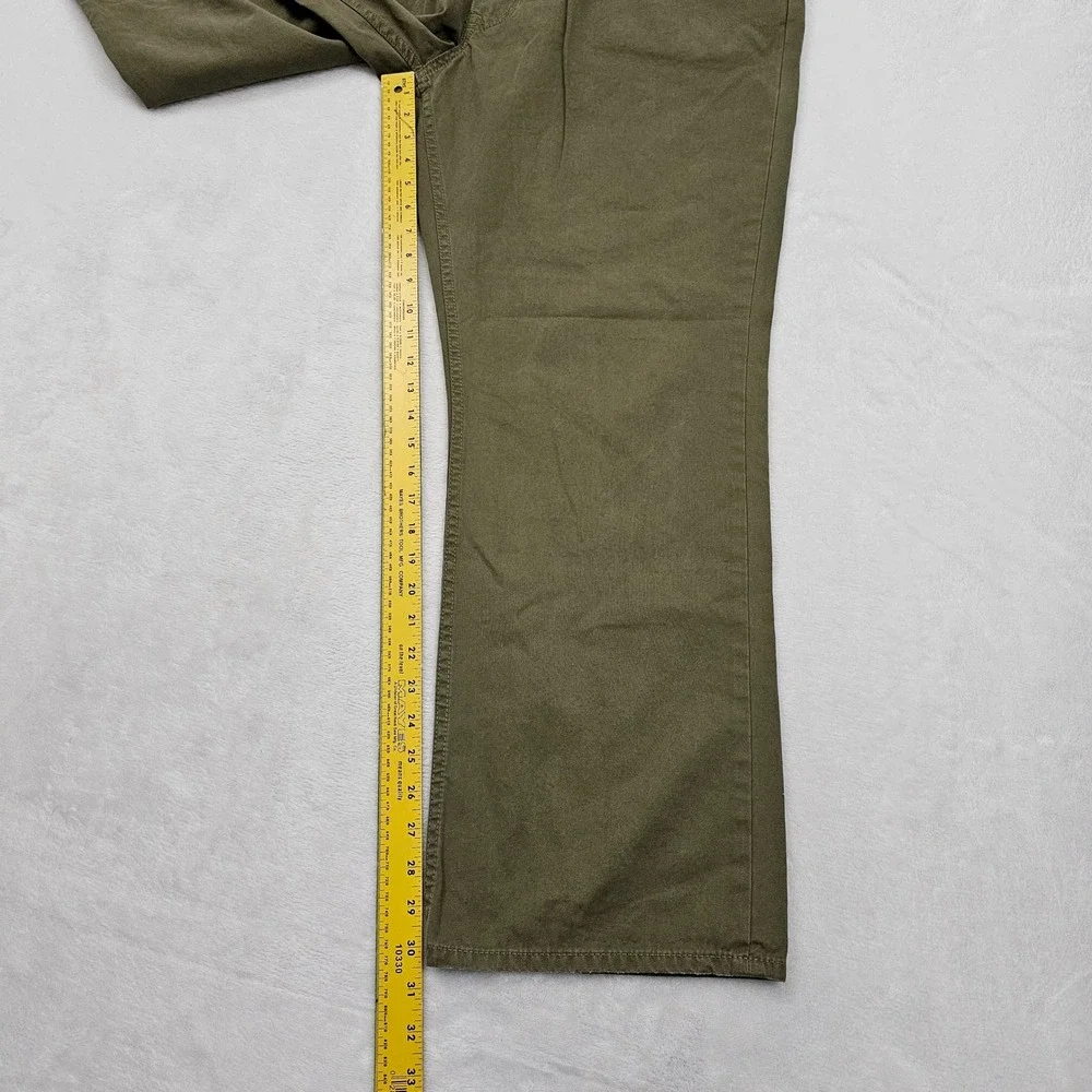 Polo Ralph Lauren Pants Mens 42x30 Olive Green Cotton Twill Straight Safari